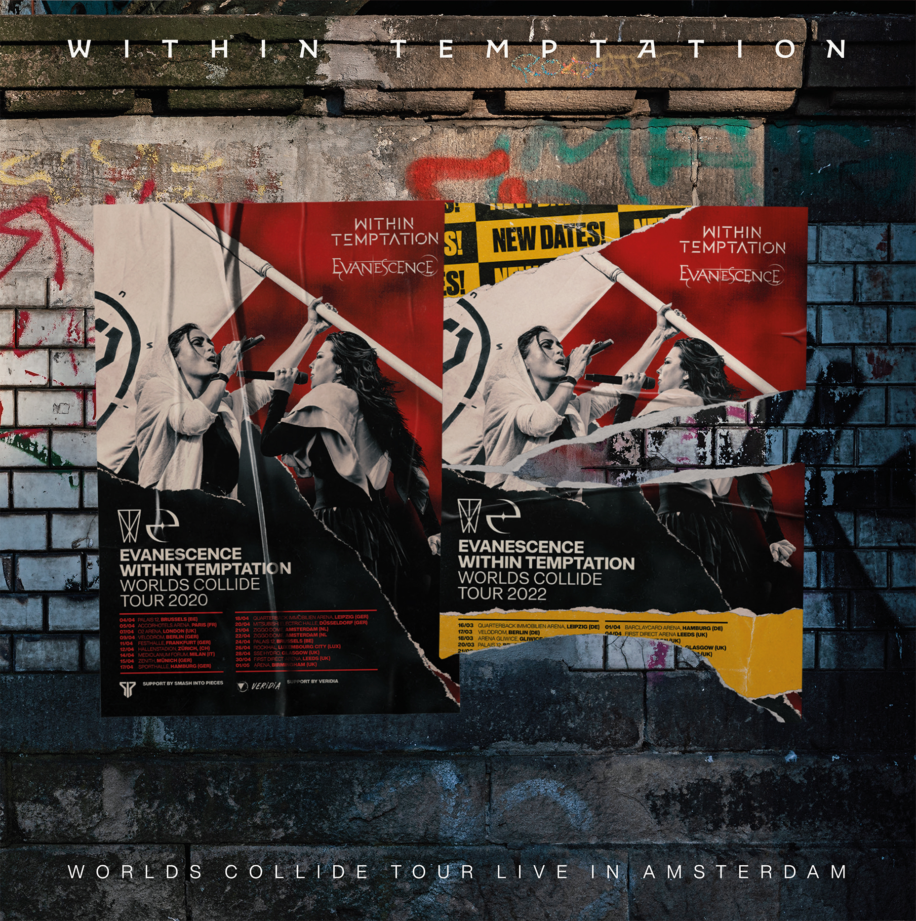 Within Temptation <strong> Worlds Collide Tour Live In Amsterdam (Artbook with CD, Blu Ray & DVD) </strong> - Image 2